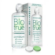 Biotrue Hydration Plus Multi-Purpose Contact Lens Solution and Cleaner For Soft Contacts with Case, 10 fl oz