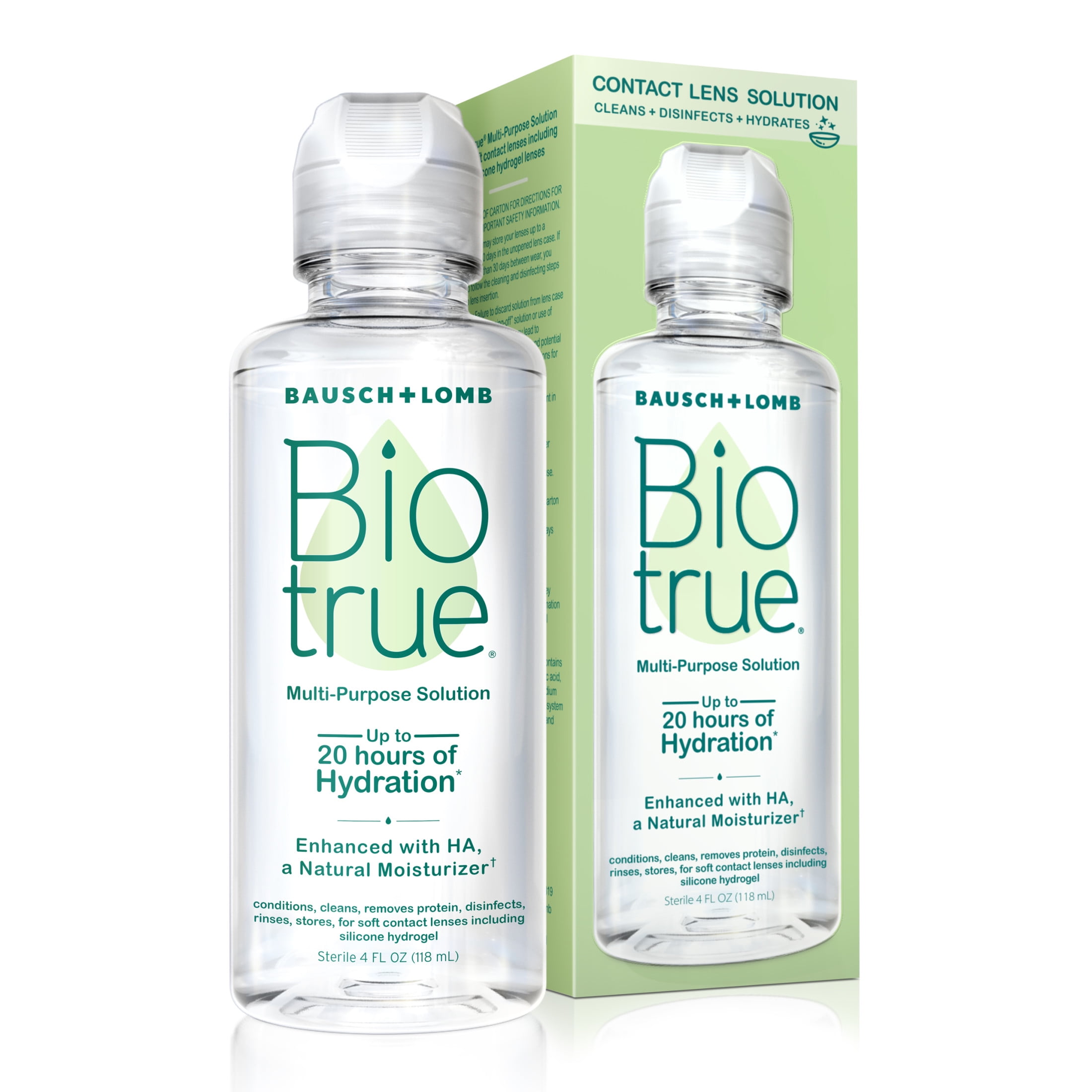 Biotrue Original Multi-Purpose Contact Lens Solution and Cleaner with Lens Case, 4 fl oz