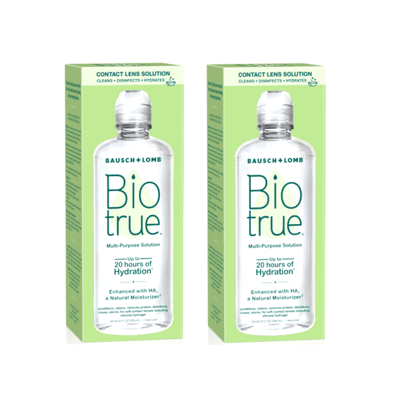 Biotrue Original Multi-Purpose Contact Lens Solutionfrom Bausch + Lomb 10 fl oz (296 mL) Bottle (Pack of 2)