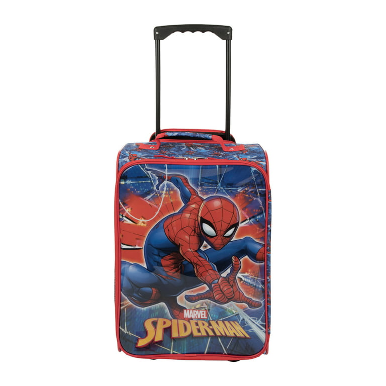 Bioworld 18 inch Marvel Spider-Man Spiderman Soft Sided Softside Kids'  Rolling Pilot Case Luggage
