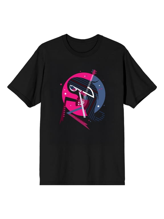 Adventure Time Marceline Character Graphic Men's Crew Neck Short Sleeve T-Shirt | Officially Licensed by Cartoon Network-Large