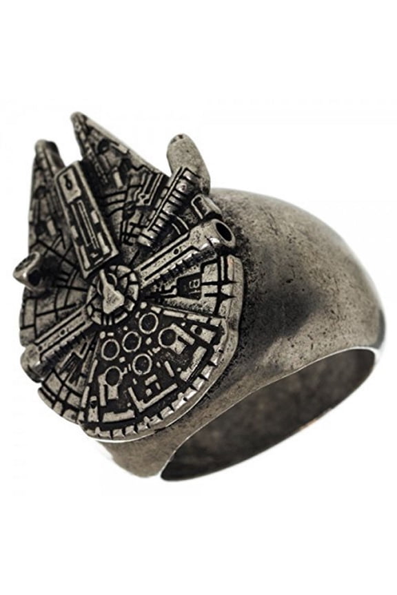 BIW-FJ2NUSTW03 Star Wars Millennium Falcon Men's Ring-medium 10