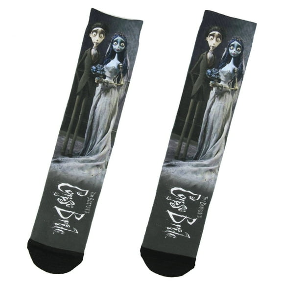 Bioworld Corpse Bride Land Of The Dead Sublimation Crew Socks For Men Women