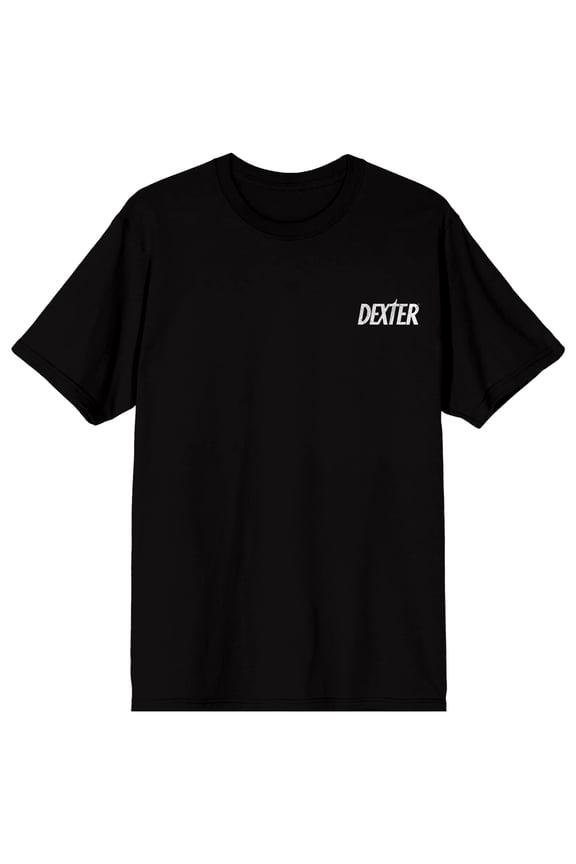 Dexter Bay Harbor Butcher Logo Men's Graphic Tee | Screen-Printed Front and Back | Short Sleeve Crew Neck | Officially Licensed Showtime T-Shirt-Small