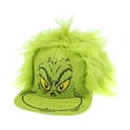 thumbnail image 1 of Dr. Seuss Hat Grinch Fur Hair Costume Snapback Cap, 1 of 5