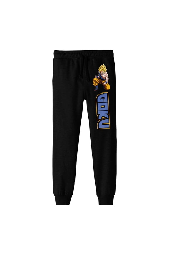 Dragon Ball Z Goku Super Saiyan Youth Black Jogger Pants
