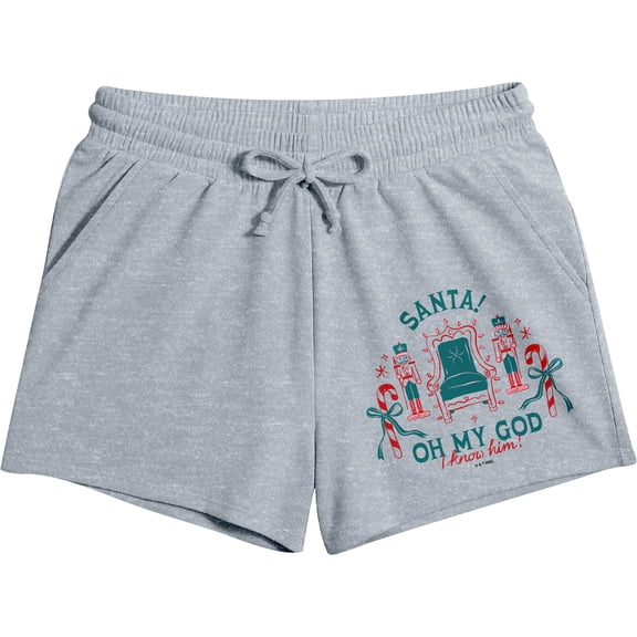 Bioworld Elf Movie Women's Lounge Shorts | Holiday Graphic Sleep Shorts | Elastic Waist with Drawstring | Officially Licensed Adult Sleepwear-XS