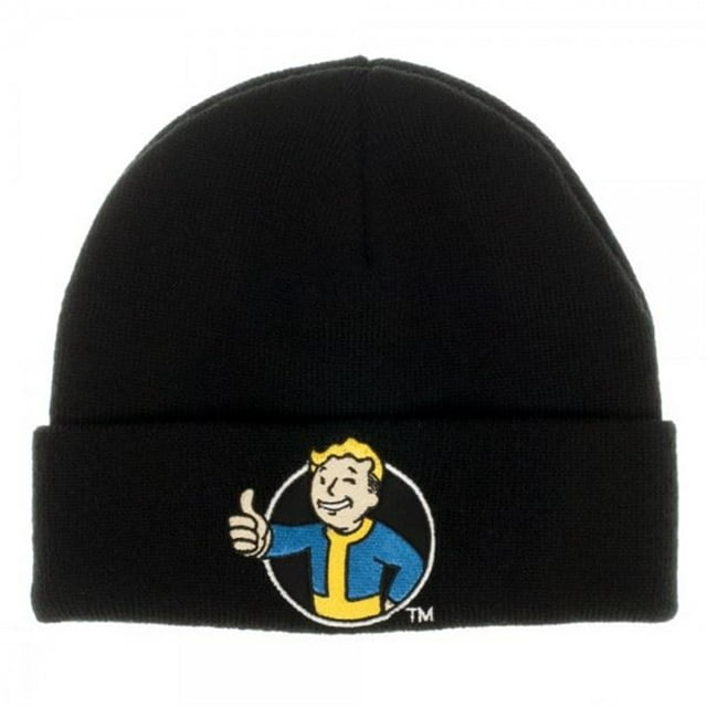 Bioworld Fallout Vault Boy Black Cuff Beanie