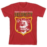 Bioworld Five Nights At Freddys Fazbears Pizza Security Layout Screen Print on Navy Blue Tee-S