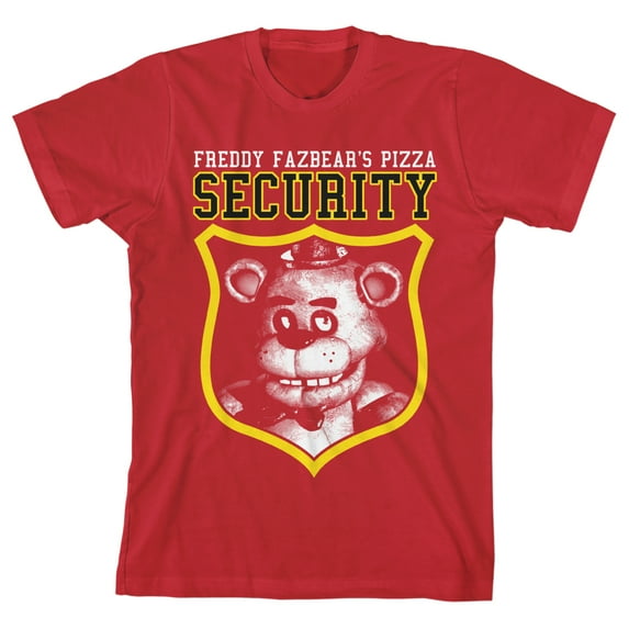 Bioworld Five Nights At Freddy's Fazbear's Pizza Security Layout Screen Print on Royal Blue Tee-XS