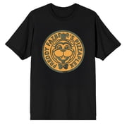 Bioworld Five Nights at Freddy's Freddy Fazbear's Pizzaplex Badge Graphic Men's Crew Neck Short Sleeve T-Shirt | Officially Licensed FNAF Tee-Medium
