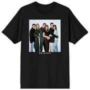 Bioworld Friends TV Cast Group Photo Mens Graphic Tee | DTG Full-Color Print | Crew Neck | Officially Licensed Short Sleeve T-Shirt-XL