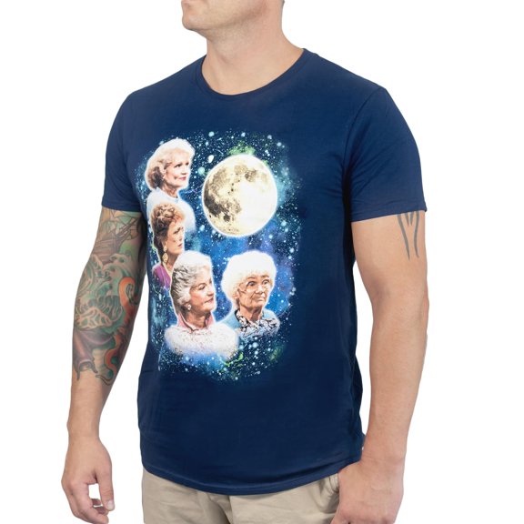 Bioworld Golden Girls 80's Wolf Moon Men's Funny T-Shirt | Navy Unisex