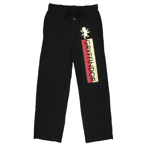 Bioworld Gryffindor House Lounge Sleeping Pajama Pants with Red and Gold Foil Logo X-Large