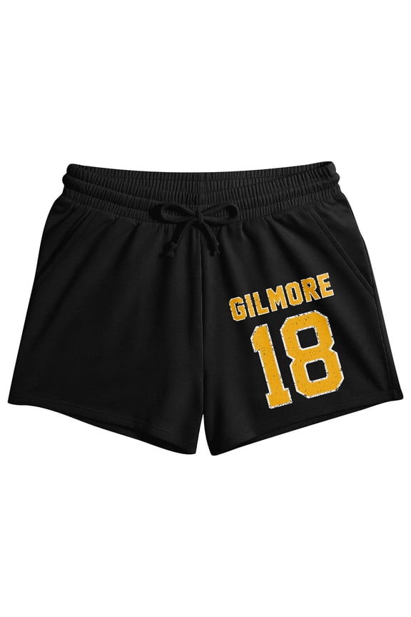 Happy Gilmore Women's Lounge Shorts | Collegiate-Style Distressed Graphic | Elastic Drawstring Waistband | Officially Licensed Sleepwear-Small