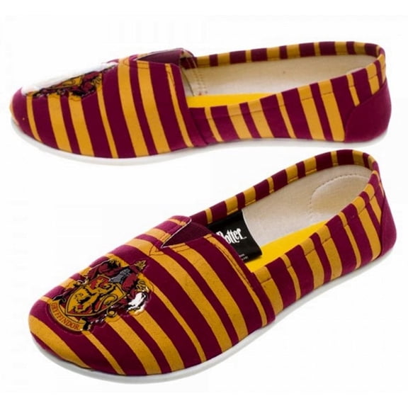 Bioworld Harry Potter Gryffindor Canvas Slip On Shoes Small Female