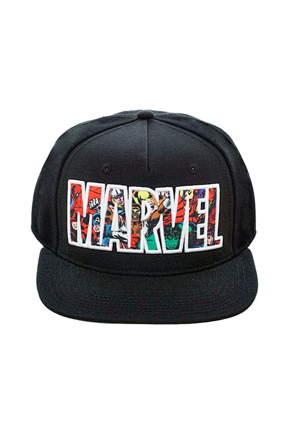 Bioworld Marvel Comic Logo Sublimated Bill Snapback Cap Hat
