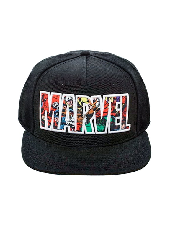 Bioworld Marvel Comic Logo Sublimated Bill Snapback Cap Hat