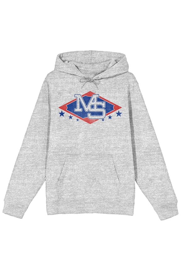 Matt Shaw MLBPA Womens Pullover Hoodie | MS Diamond Logo Screen Print | Drawstring Hood, Kangaroo Pocket | Officially Licensed Juniors Sweatshirt-Medium
