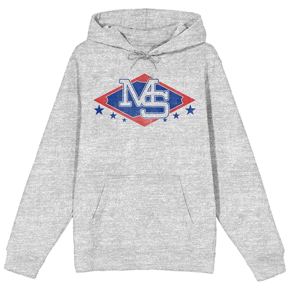 Bioworld Matt Shaw MLBPA Womens Pullover Hoodie | MS Diamond Logo Screen Print | Drawstring Hood, Kangaroo Pocket | Officially Licensed Juniors Sweatshirt-Medium