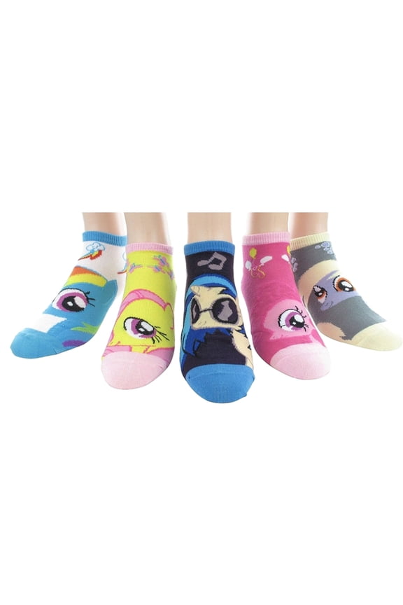 My Little Pony Characters 5 Pack Low Cut Socks Set