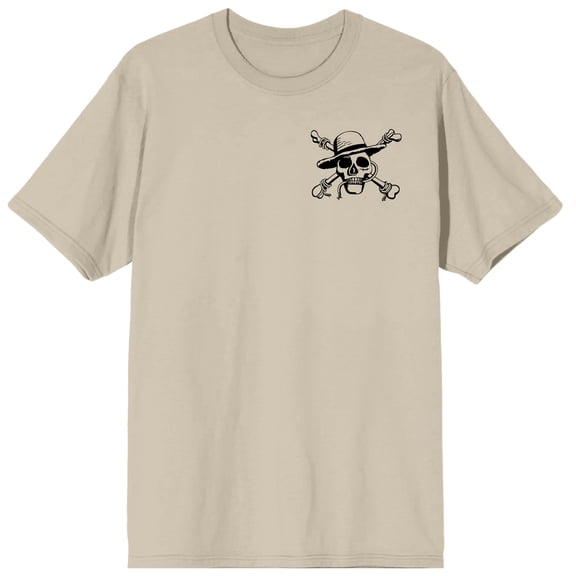 Bioworld One Piece Live Action Nami Graphic Tee | Netflix Licensed | Skull Logo Front, Full Character Back Print | Women's Cotton T-Shirt-Small