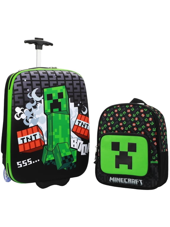 Bioworld Pokemon Character Stripes 2-Pack Luggage Set