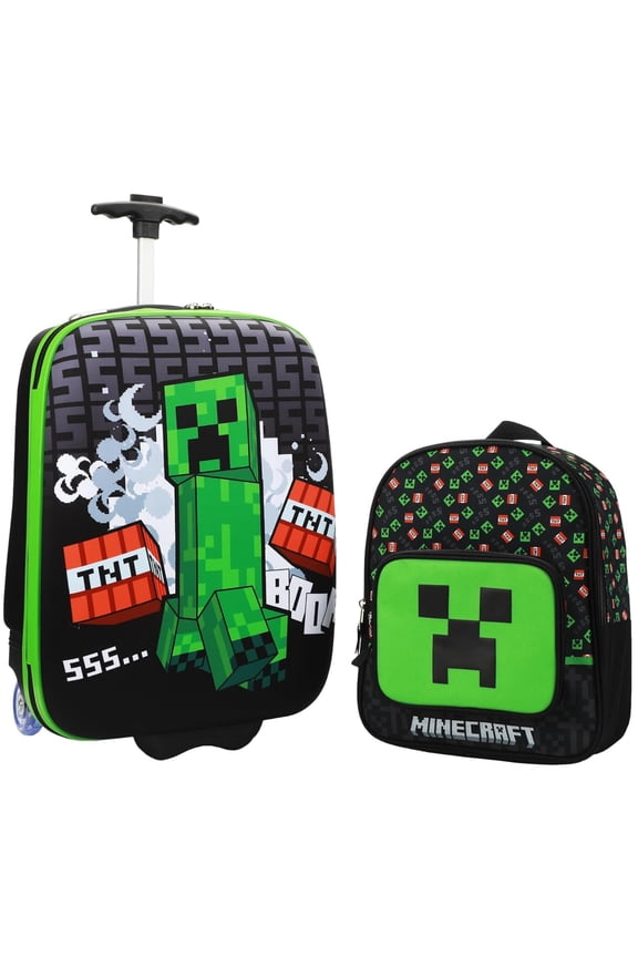 Bioworld Pokemon Character Stripes 2-Pack Luggage Set