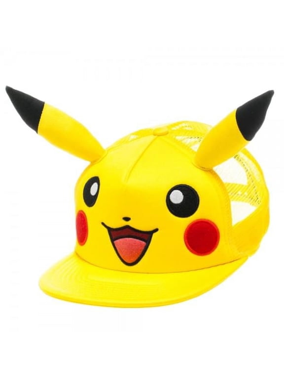 Pokemon Pikachu Big Face Trucker Hat With Ears