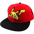 Bioworld Pokemon Red Pikachu Snapback Hat Adjustable Cap