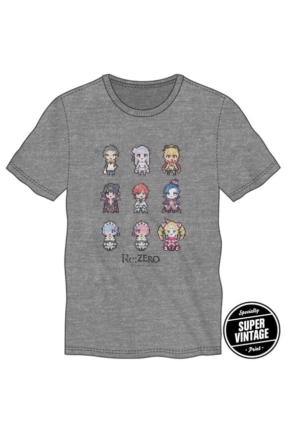 Bioworld RE:Zero Character Sprites Super Vintage Shirt