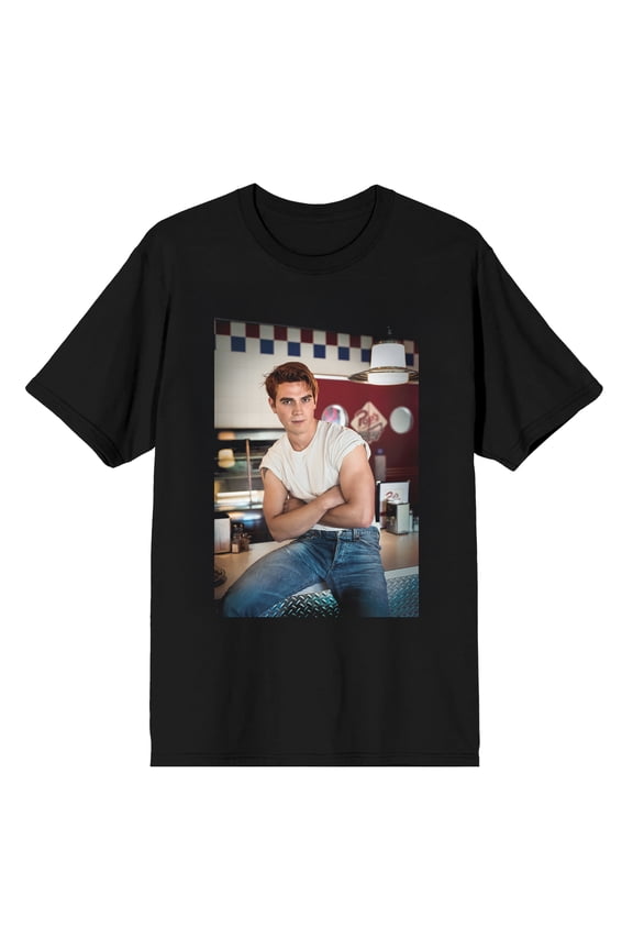 Riverdale Archie Andrews Diner Scene Unisex Adult Graphic Tee | 100% Cotton | DTG Photographic Front Print | Officially Licensed-XS
