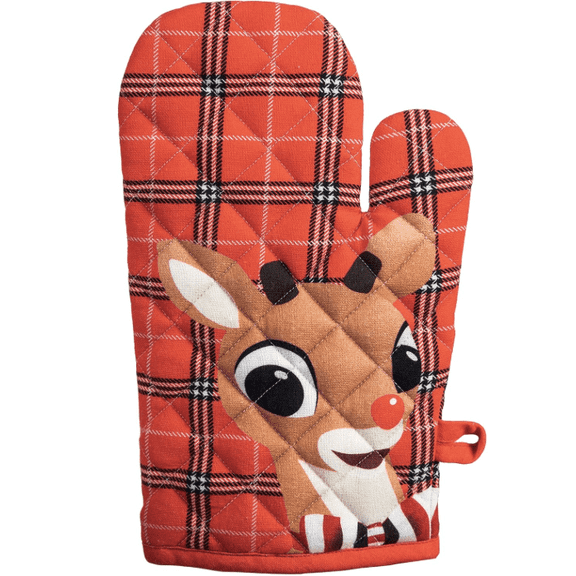 Bioworld Rudolph the Red-Nosed Reindeer Oven Mitt Official Licensed Holiday Kitchen Accessory