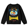 thumbnail image 1 of Bioworld Sesame Street Ernie I Can't Hear You Youth Black Crew Neck Sweatshirt-XL, 1 of 2