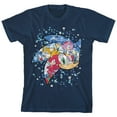 thumbnail image 1 of Bioworld Sonic the Hedgehog Mosaic Modern Character Art Youth Navy Blue Short Sleeve Tee-M, 1 of 4