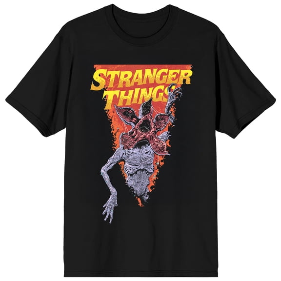 Bioworld Stranger Things Torn Demogorgon Men's Graphic Tee | 100% Cotton Crew Neck Short Sleeve T-Shirt | Officially Licensed by Netflix-XL