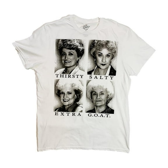 Bioworld The Golden Girls Graphic Slang Adult White T-Shirt XXXL Unisex