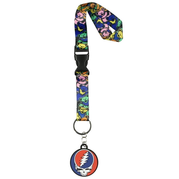 Grateful Dead Dancing Bears Wristlet Strap Lanyard For Keys | Hand and Wrist Lanyard For Wallet Keychain
