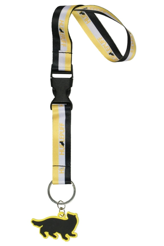 Harry Potter Hufflepuff Hogwarts Wristlet Keychain Breakaway Lanyard Wrist Strap for Keys, ID Badge, Wallet, Cell Phone