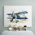 Biplane Art Print, Retro Aviation Decor Unframed Paper Print - Walmart.com