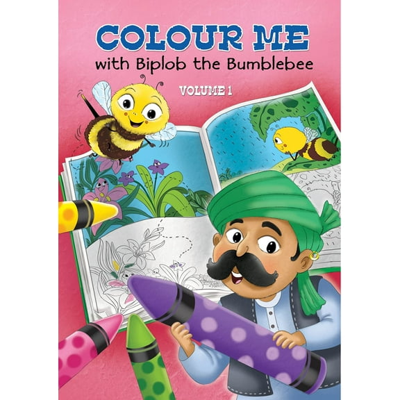 Biplob World Colour Me with Biplob the Bumblebee Volume 1 Coloring Book, 24 Pages, 1 Pack