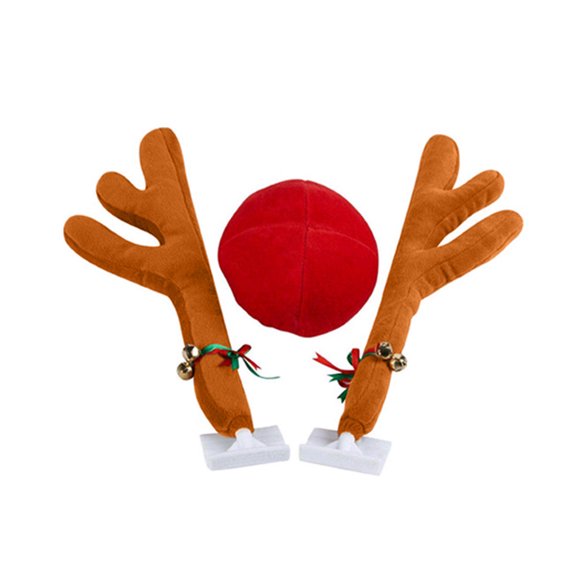 Car Antlers And Red Nose
