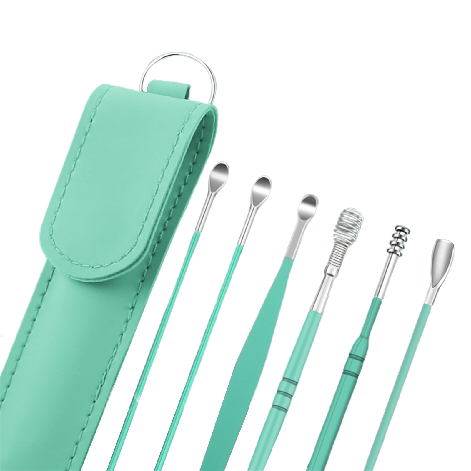 Biplut 1 Set Ear Spoon 360degree Rotated Ergonomics Ear Care Stainless