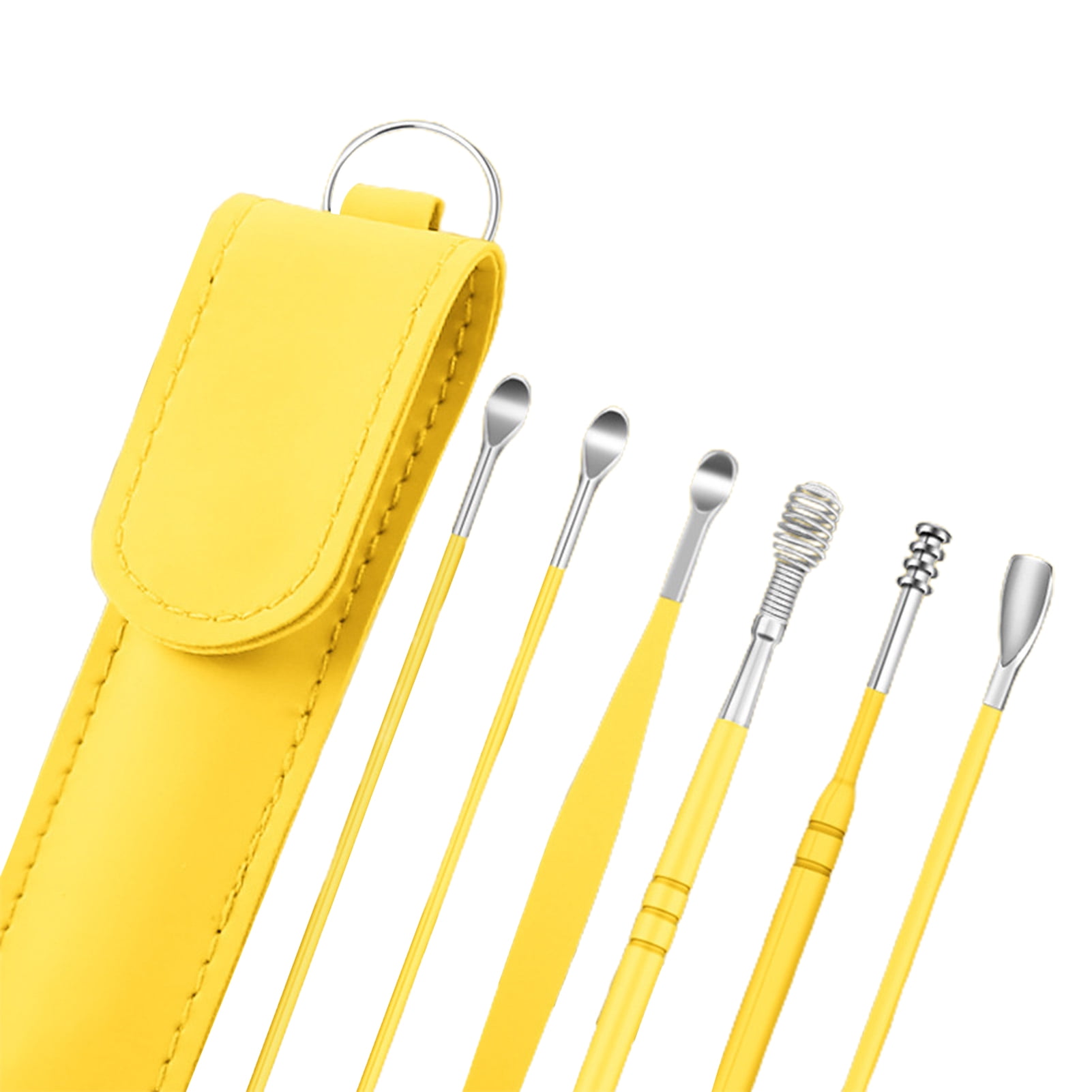 Biplut 1 Set Ear Spoon 360degree Rotated Ergonomics Ear Care Stainless