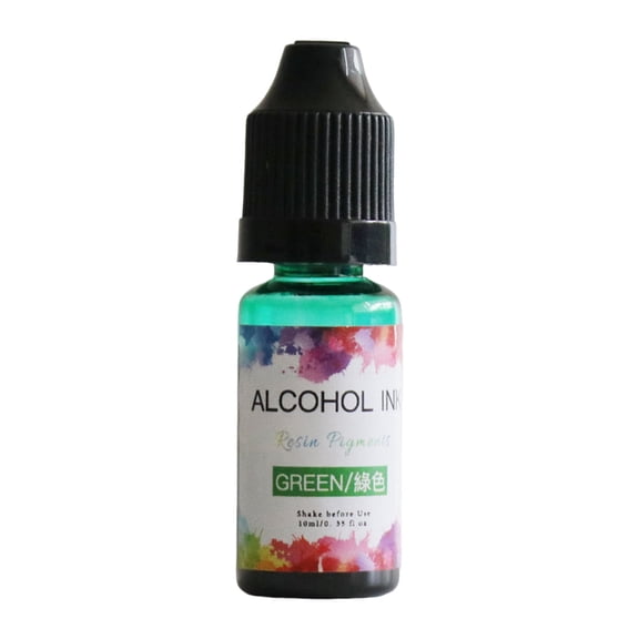Biplut 10ML Epoxy Pigment Design Auto-diffusion No Stirring Highly Concentrated Epoxy Resin Dye Liquid Diffusion Pigment for School (Green）