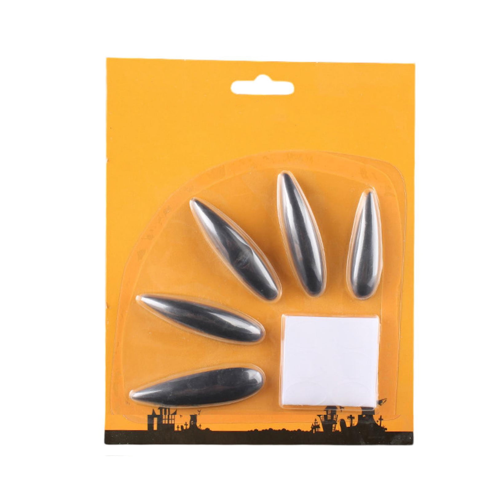 22 Pcs Halloween Witch Costume Kit - Long Nose, Witch Nose, Black & Red Fake Nails For Cosplay Party - View #12