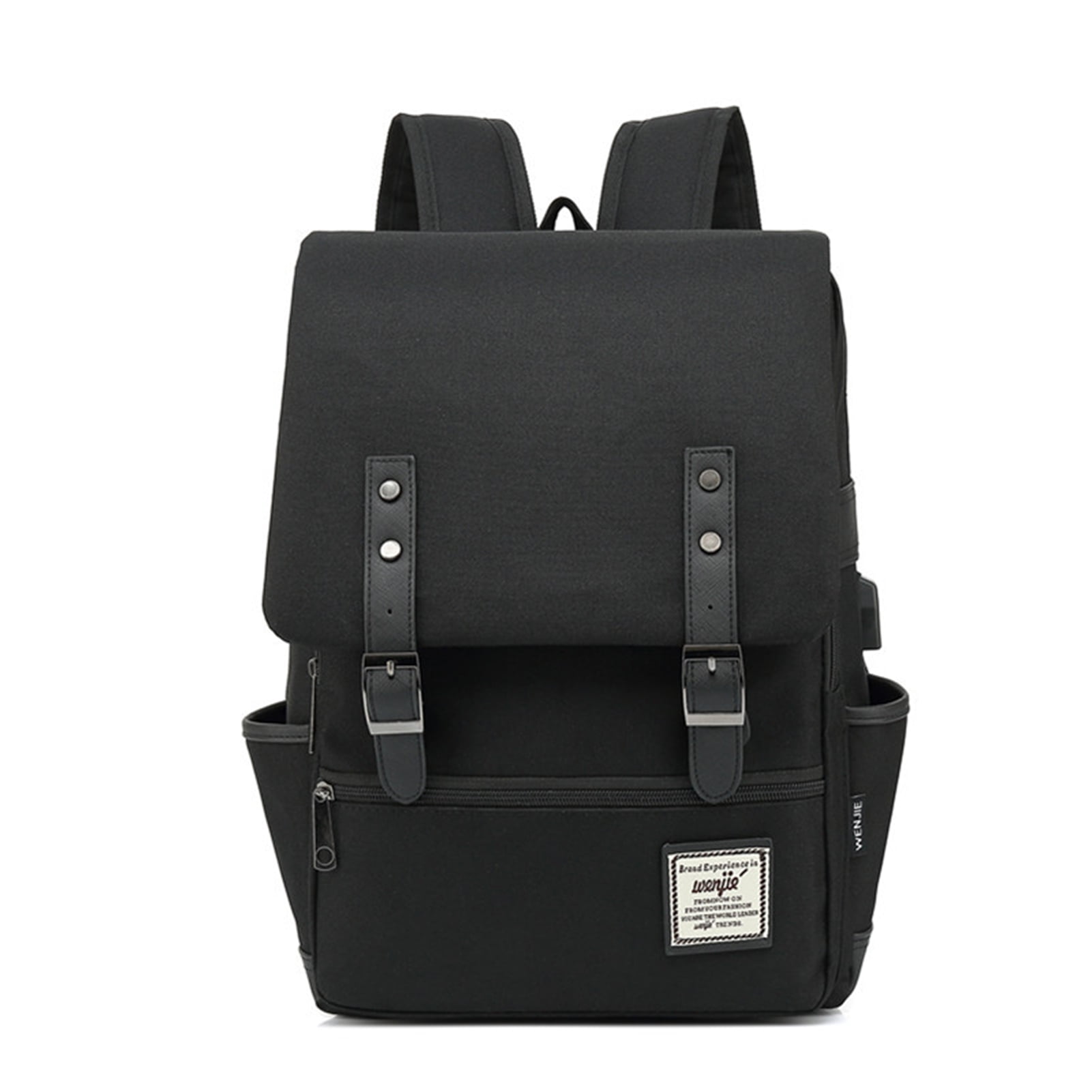 Biplut 16inch Shoulder Backpack Flap Design External USB Charging