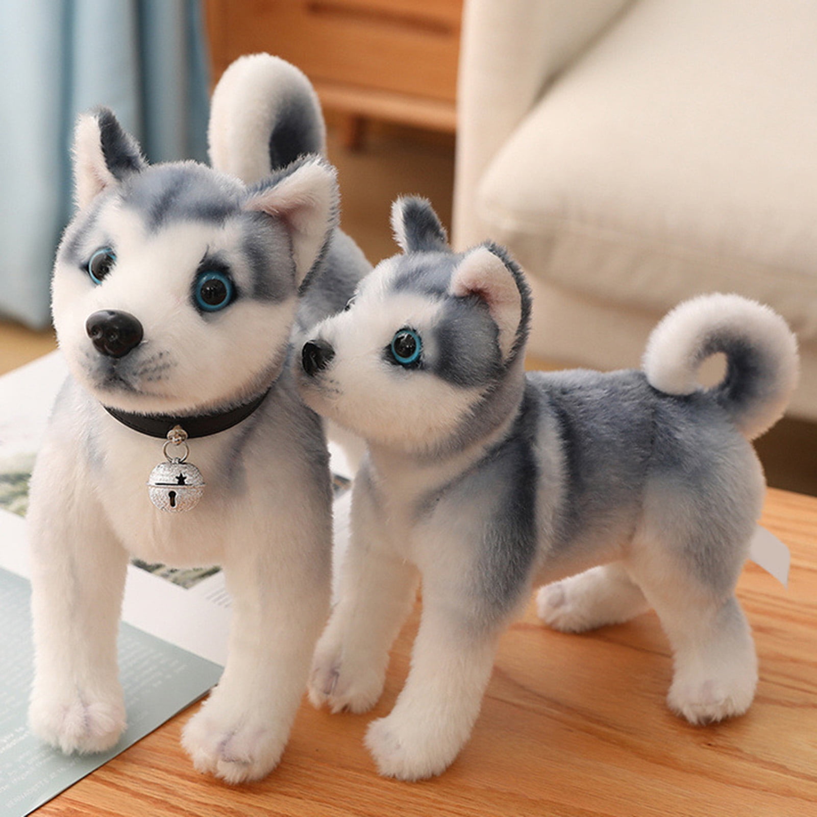 Living Nature Giant Husky Puppy Plush Toy