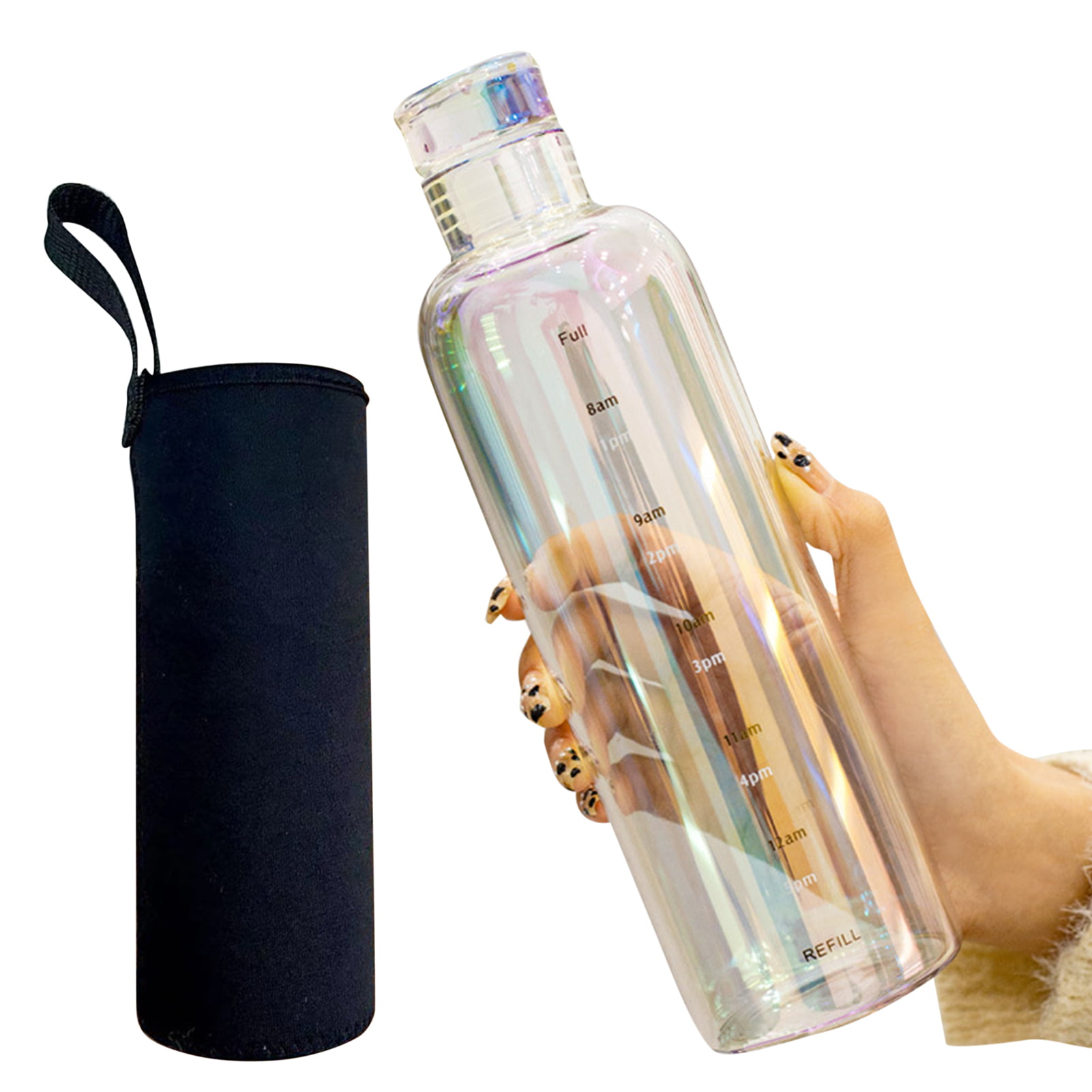 GLASS WATER BOTTLE - BLUSH – BULLET POINTE