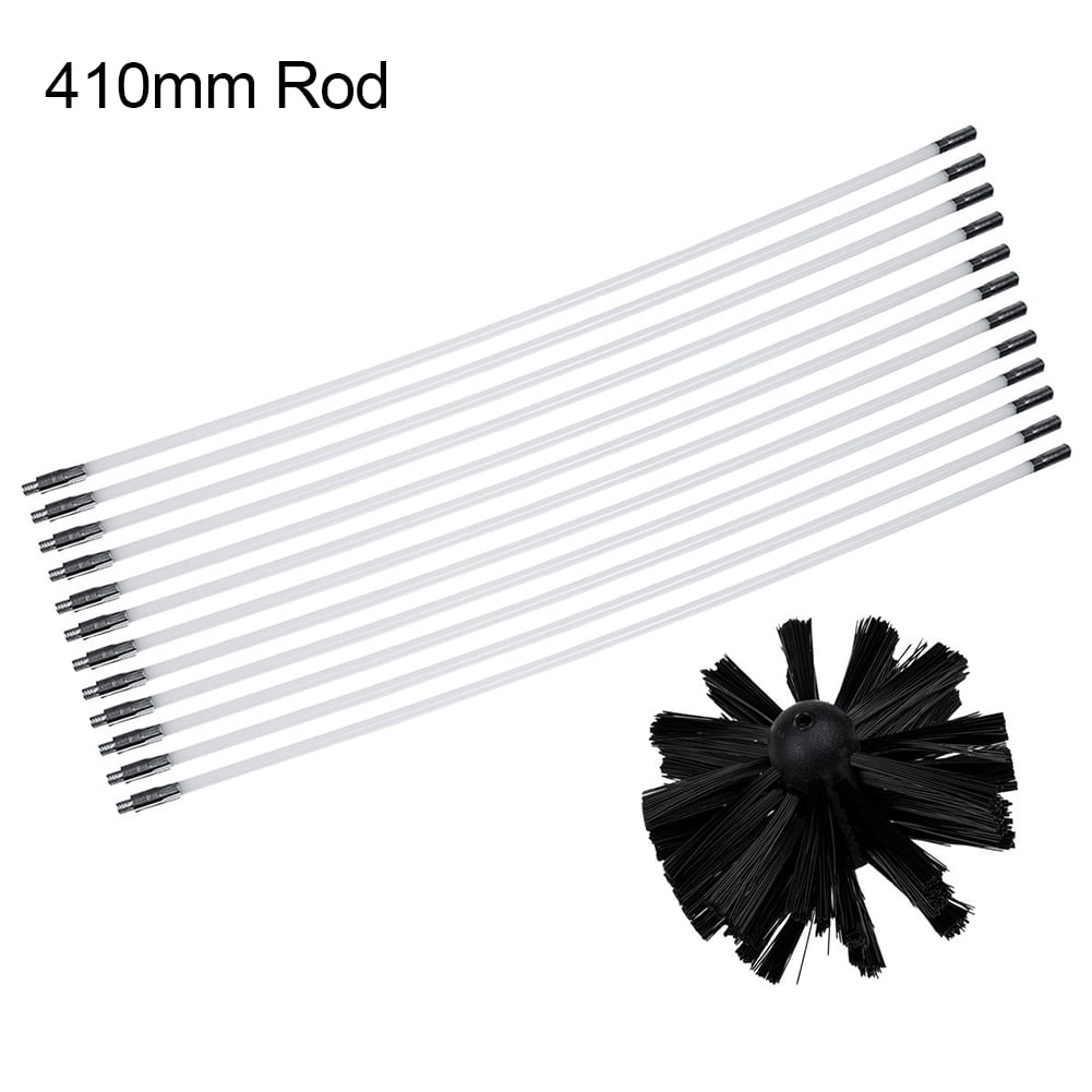 Biplut 6/8/12Pcs Dryer Duct Vent Long Handle Flexible Rod Chimney Brush